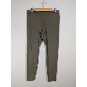 Nike Dri‎ Fit Womens Green High Waist Athletic Leggings Sz XL Workout Training